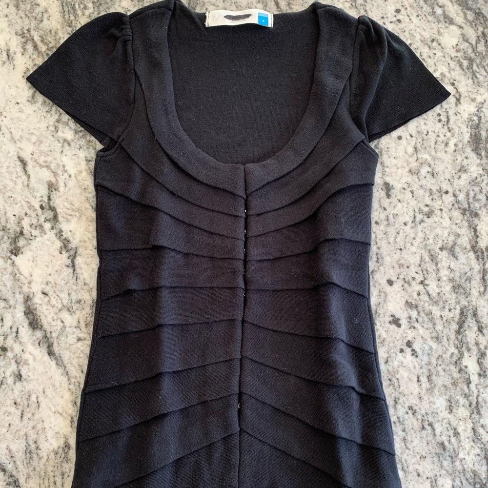Anthropologie Sparrow black Cotton cardigan Small